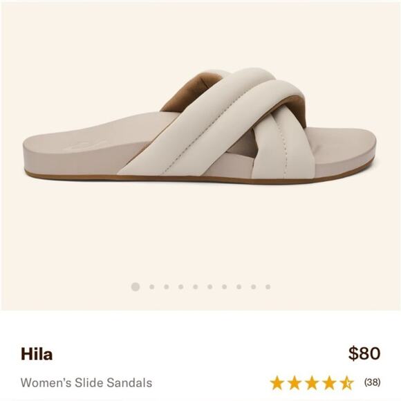Olukai Hila Beach Slides | Size 10 Cloudy Gray - Picture 2 of 11